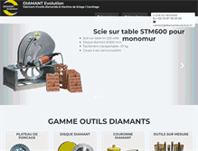 Tablet Screenshot of diamantevolution.fr
